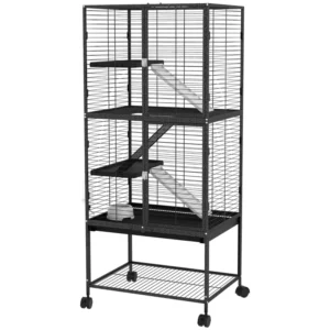 Cage à petits animaux pour furets, avec plateau amovible, étagère de rangement,