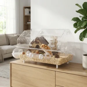 Cage à hamster 8 en 1 avec tous les accessoires pour hamster nain.
