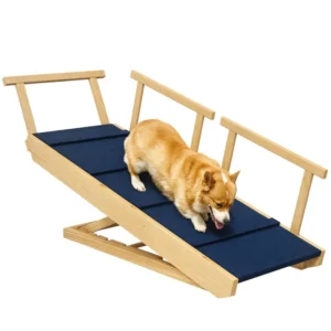 Escaliers réglables pour chiens Marches pliables avec tapis antidérapant pour petits à grands chiens pour canapé haut