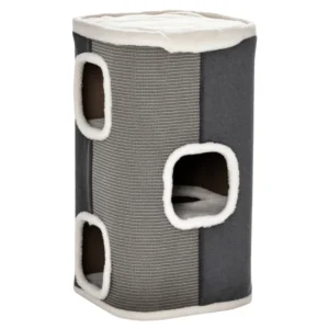 Nichoirde 4 étag es pour intérieur, condo pour chats avec surface à griffer en sisal, coussin amovible.
