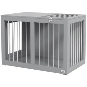 Meubles pour chiens moyens avec doubles portes.