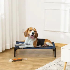 Lit de camp surélevé pour chiens taille Moyen, intérieur et extérieur.