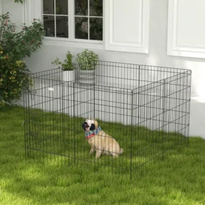 Parc d’exercice pliant en métal de 30 pouces Cage de chenil pour chiots et chenil 8