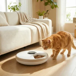 Mangeoire automatique pour chats pour nourriture sèche et humide