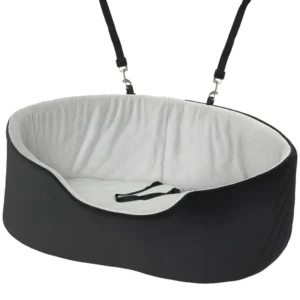 Siège auto pour petits animaux de compagnie, siège auto rehausseur pour chiens avec coussin et poches de rangement, lavable en machine.