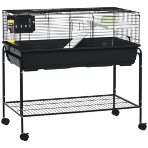 Cage pour petits animaux, Habitat roulant pour lapins, Cobayes, et Chinchilla.