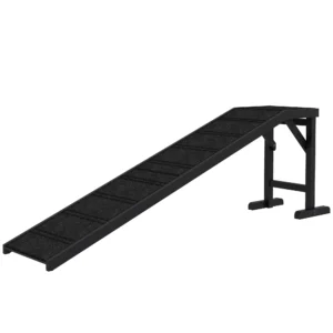 Rampe de lit et Marches de lit pour chiens et Chats Tapis antidérapant Plate-forme Bois de pin