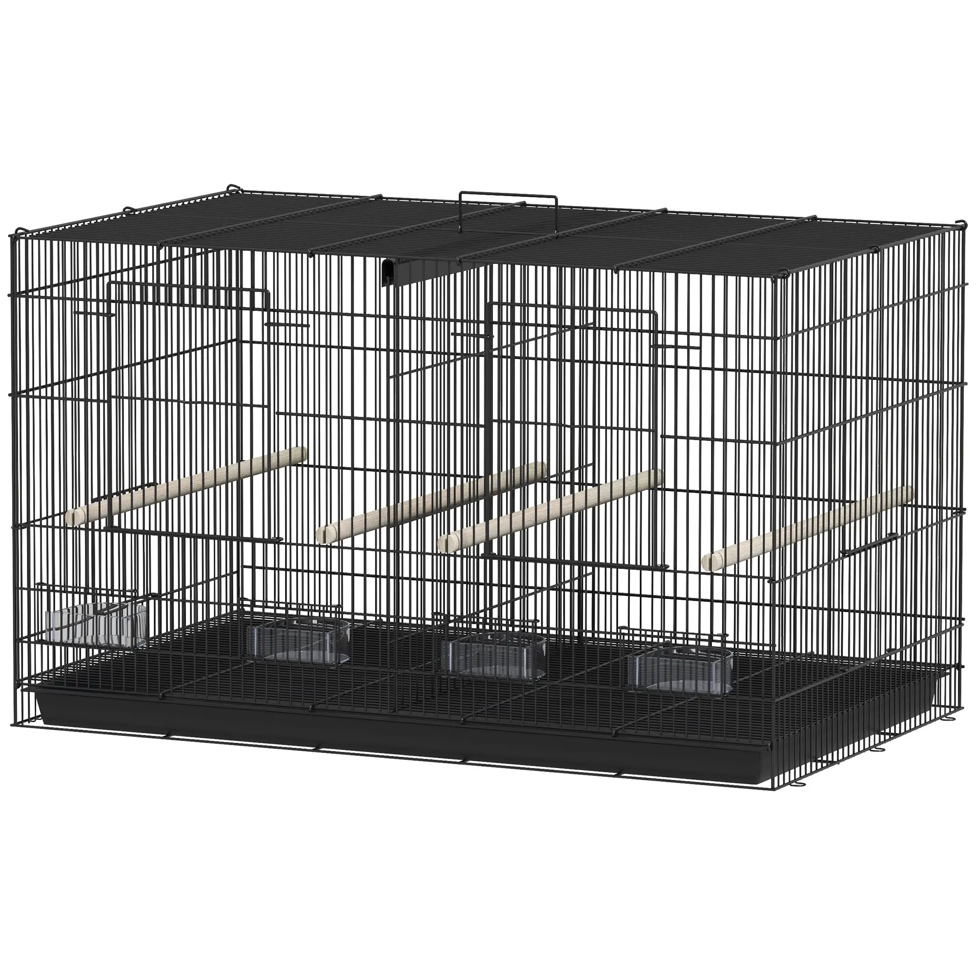 Cage à oiseaux de 18" H, grande cage à perruche