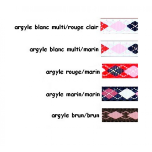 Collier à motifs à motifs Argyle 3/8"      3/8'' Argyle Patterned Necklace