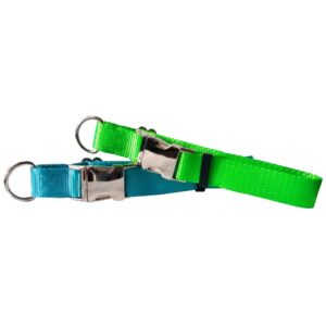 Collier ajustable de luxe avec boucle de métal 3/4'' / Deluxe adjustable collar with 3/4'' metal buckle