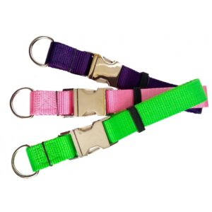 Collier ajustable de luxe avec boucle de métal 1'' / Deluxe adjustable necklace with 1'' metal buckle