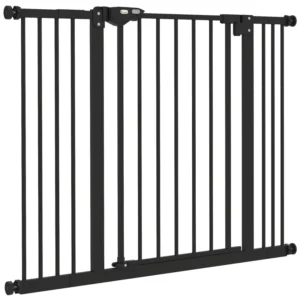 Portail pour animaux barrière pour chiens et barrière intérieure pour escaliers, comprend un kit d’extensions.