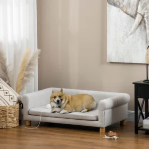 Canapé moderne pour chat ou lit pour chien de taille moyenne avec coussin de siège amovible,