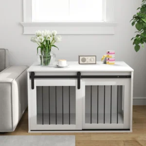 Meubles pour chiens, table d’appoint pour chiens de grande taille.
