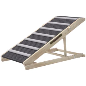 Rampe pour chiens pour canapé, rampe pliante pour animaux pour chiens petits à grands, hauteur réglable.