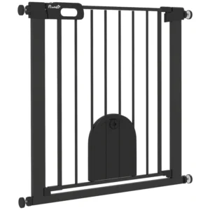 Barrière extra-large pour chien avec barrière de sécurité, ajustement par pression des escaliers.