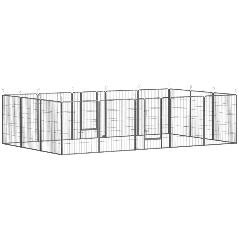 Parc de jeu robuste pour chiens16 panneaux de 39" de hauteur pour chiens petits et moyens grands. – Image 2