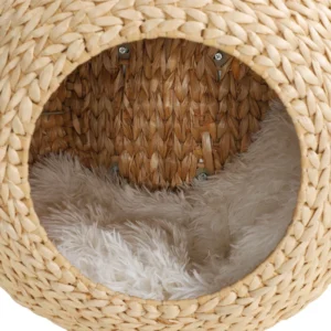 Étagère murale avec coussin lavable, meubles de condo pour chats d’intérieur
