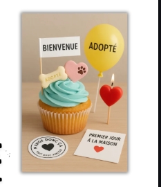 Cupcake “Bienvenue à la maison"   /  "Welcome Home Cupcake"