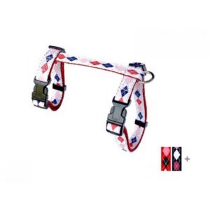 Harnais en ''H'' 5/8'' à motifs Argyle / 5/8" ''H'' harness with Argyle pattern