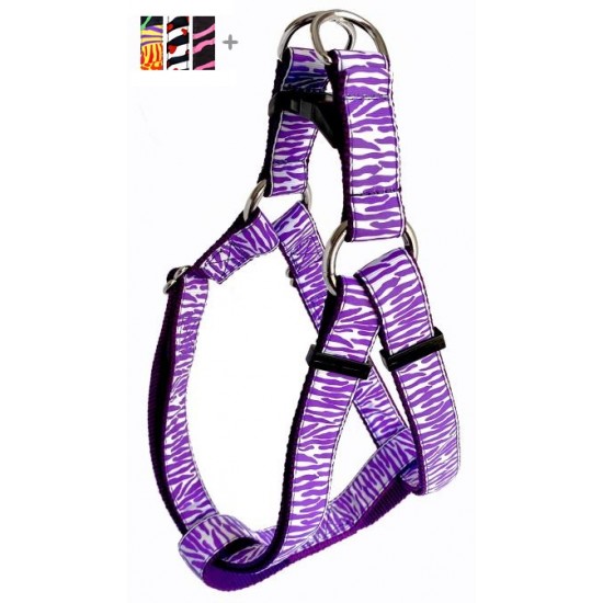 Harnais ''EZ'' 1'' à motifs Zébré / ''EZ'' 1'' Zebra Pattern Harness
