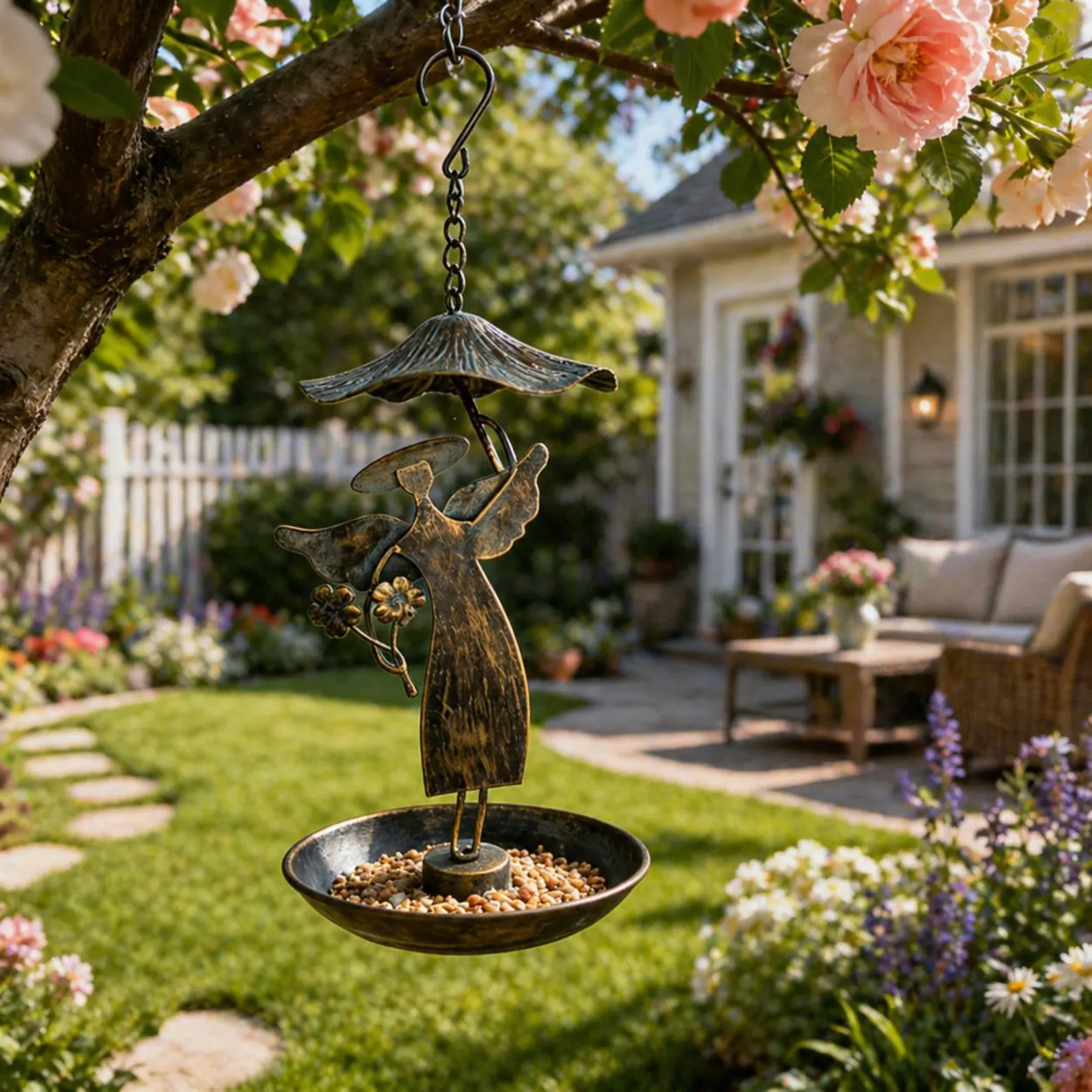 Mangeoire à oiseaux en forme d'ange / Angel Bird Feeder – Image 3