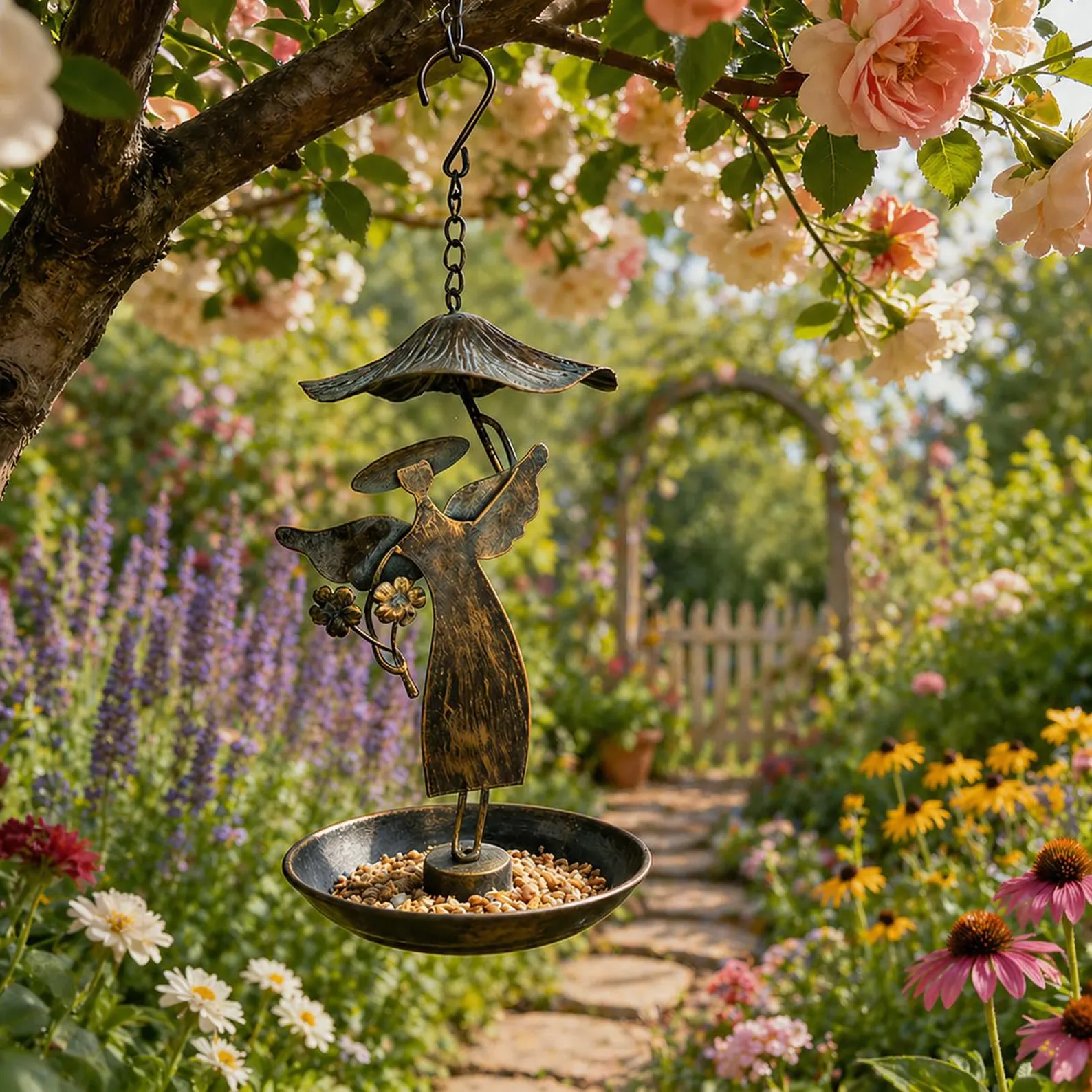 Mangeoire à oiseaux en forme d'ange / Angel Bird Feeder