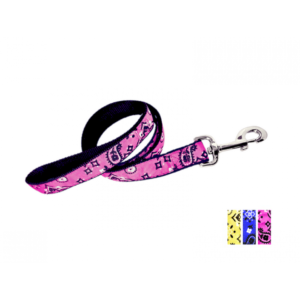 Laisse 1'' à motifs Bandana   /   1'' Patterned Bandana Leash