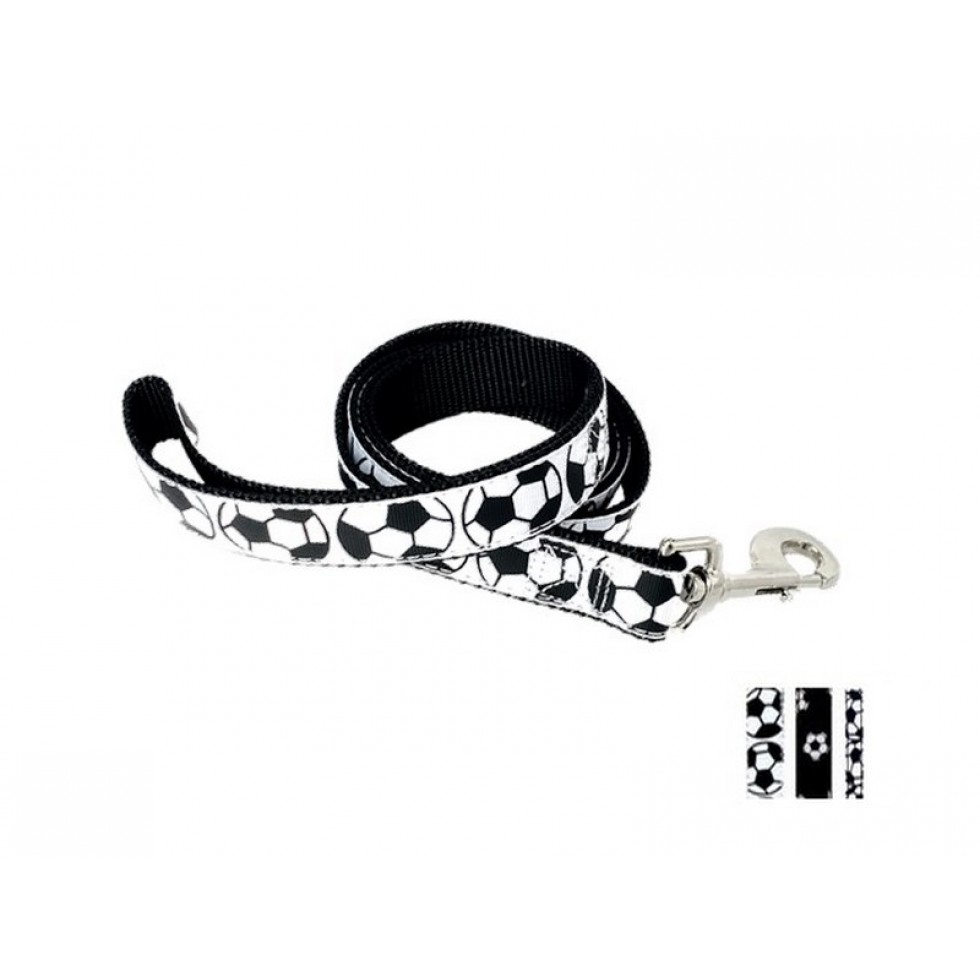 Laisse 1'' à motifs Soccer / 1'' Soccer Patterned Leash
