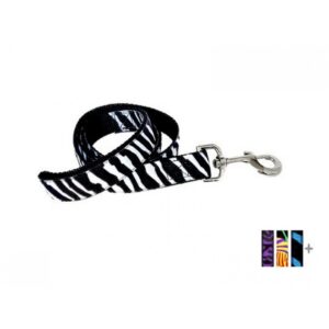 Laisse 1'' à motifs Zébré   /   1'' Zebra Pattern Leash
