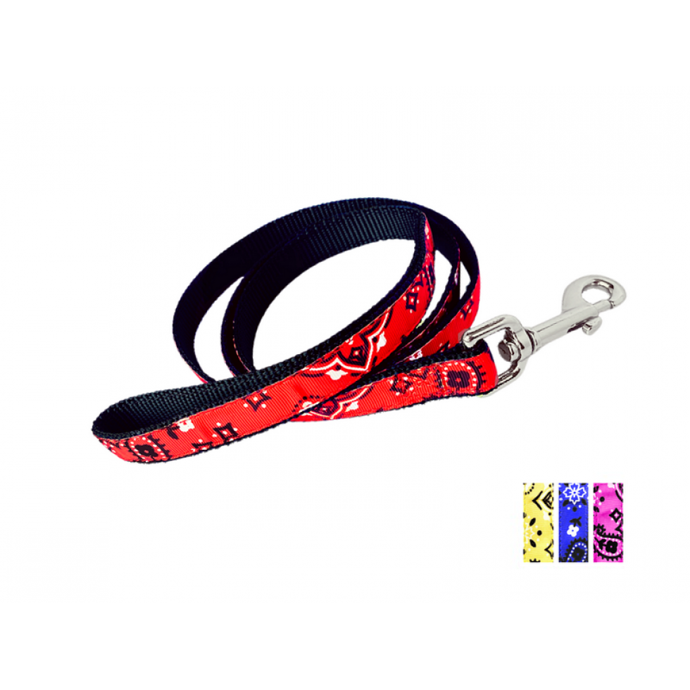 Laisse 3/4'' à motifs Bandana / 3/4'' Bandana Patterned Leash