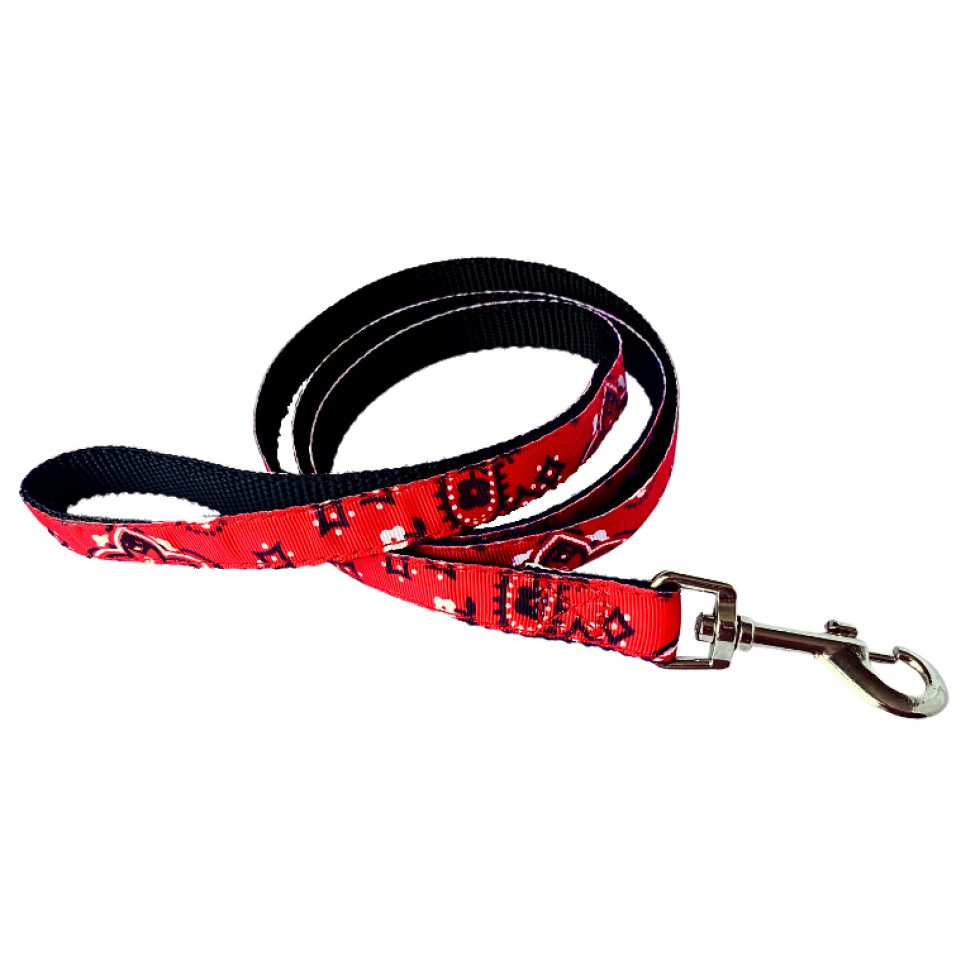 Laisse 5/8'' à motifs Bandana / 5/8'' Patterned Bandana Leash