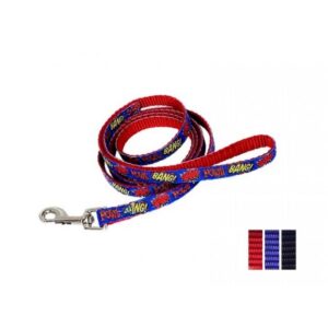 Laisse 3/8'' à motifs Bang Pow / 3/8'' Leash with Bang Pow Pattern