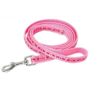 Laisse 5/8'' à motifs Chien Rose / 5/8'' Patterned Dog Leash Pink