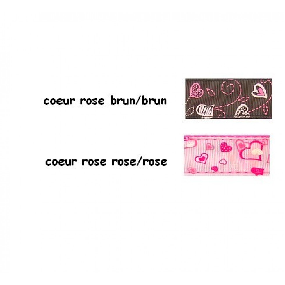 Laisse 1'' à motifs Coeurs / 1'' Leash with Heart Pattern – Image 3