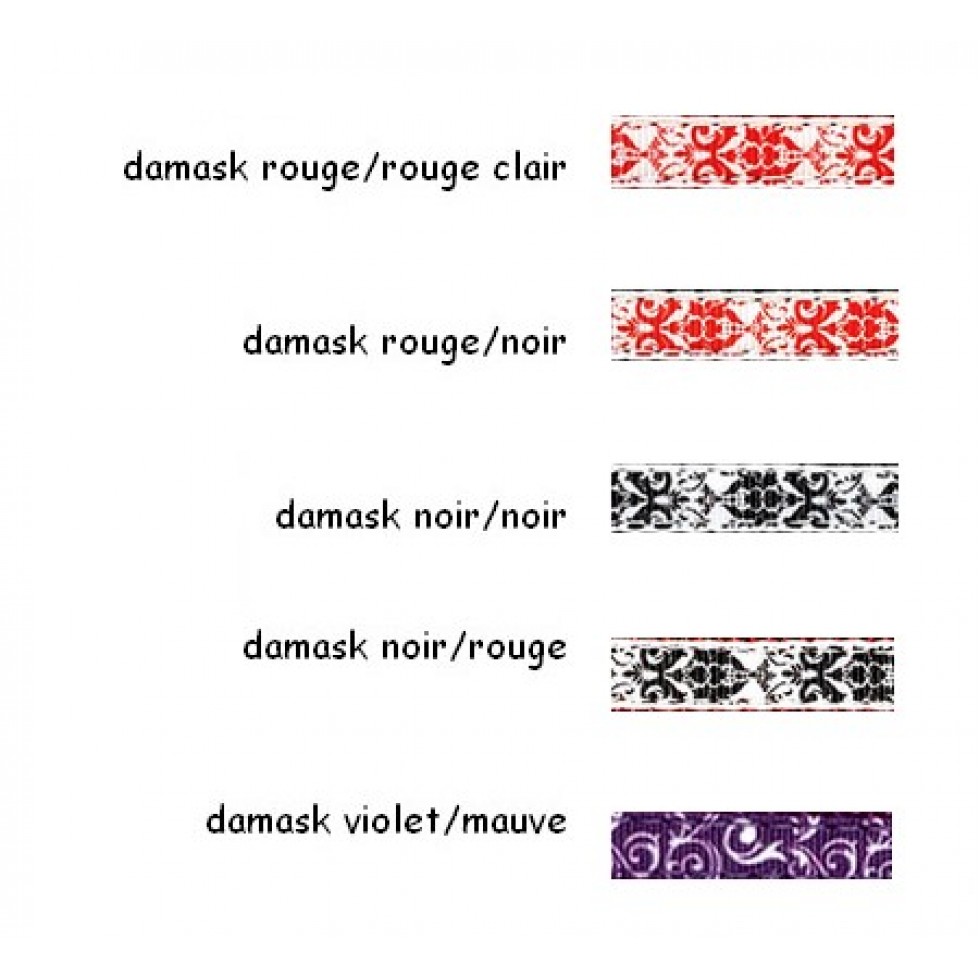 Laisse 3/8'' à motifs Damask / 3/8'' Damask Patterned Leash – Image 3