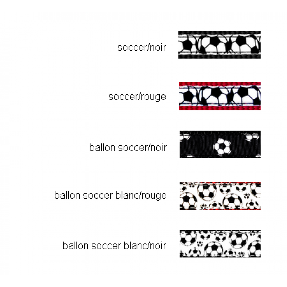 Harnais en ''H'' 5/8'' à motifs Soccer / 5/8" H-harness with Soccer pattern – Image 2