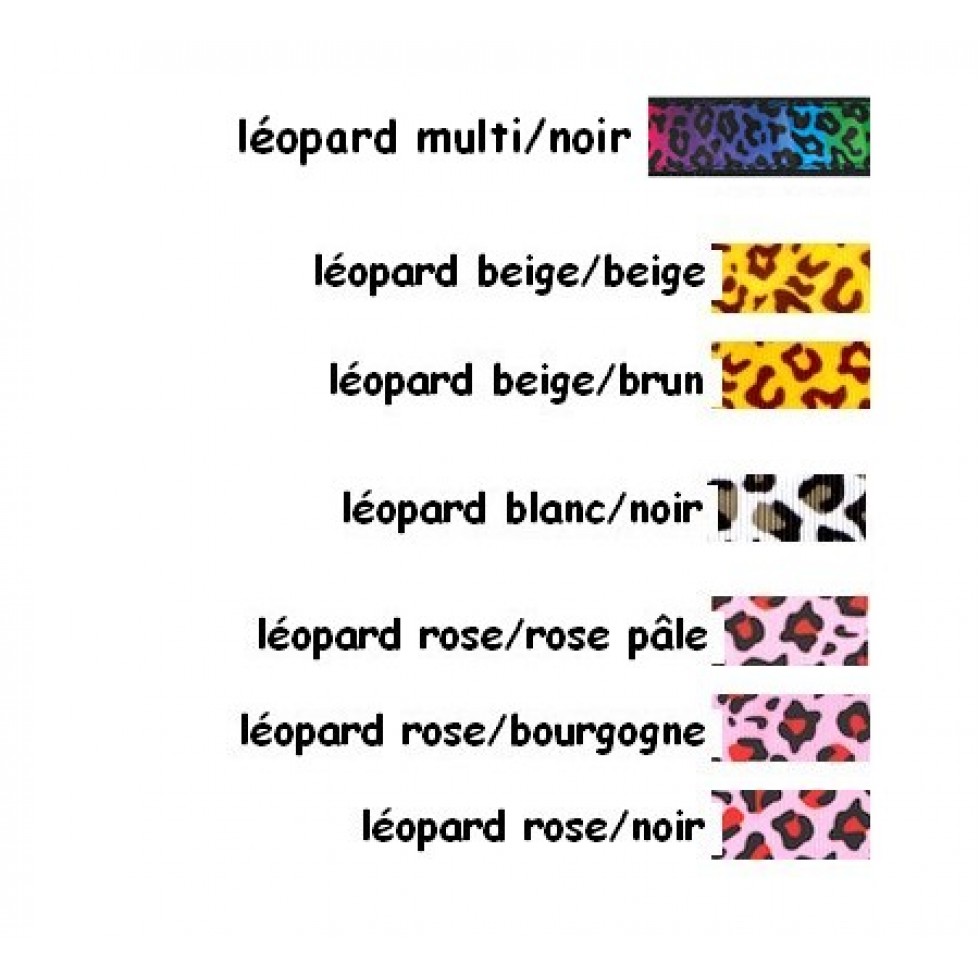 Harnais en ''H'' 5/8'' à motifs Léopard / 5/8" ''H'' harness with Leopard pattern – Image 3
