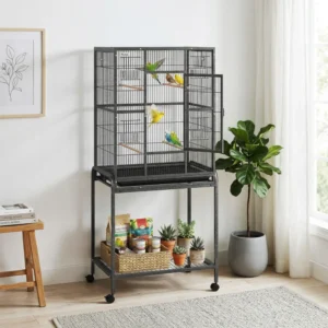 Cage à oiseaux de 56", pour perroquet avec support roulant amovible.