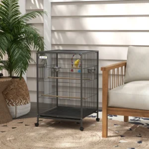 Volière 31"pcs pour perruches et pinsons, avec portes et accessoires.
