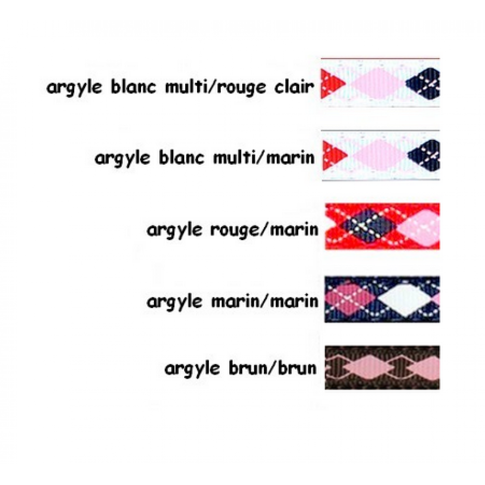 Harnais ''EZ'' 3/8'' à motifs Argyle / EZ 3/8'' patterned harness – Image 2