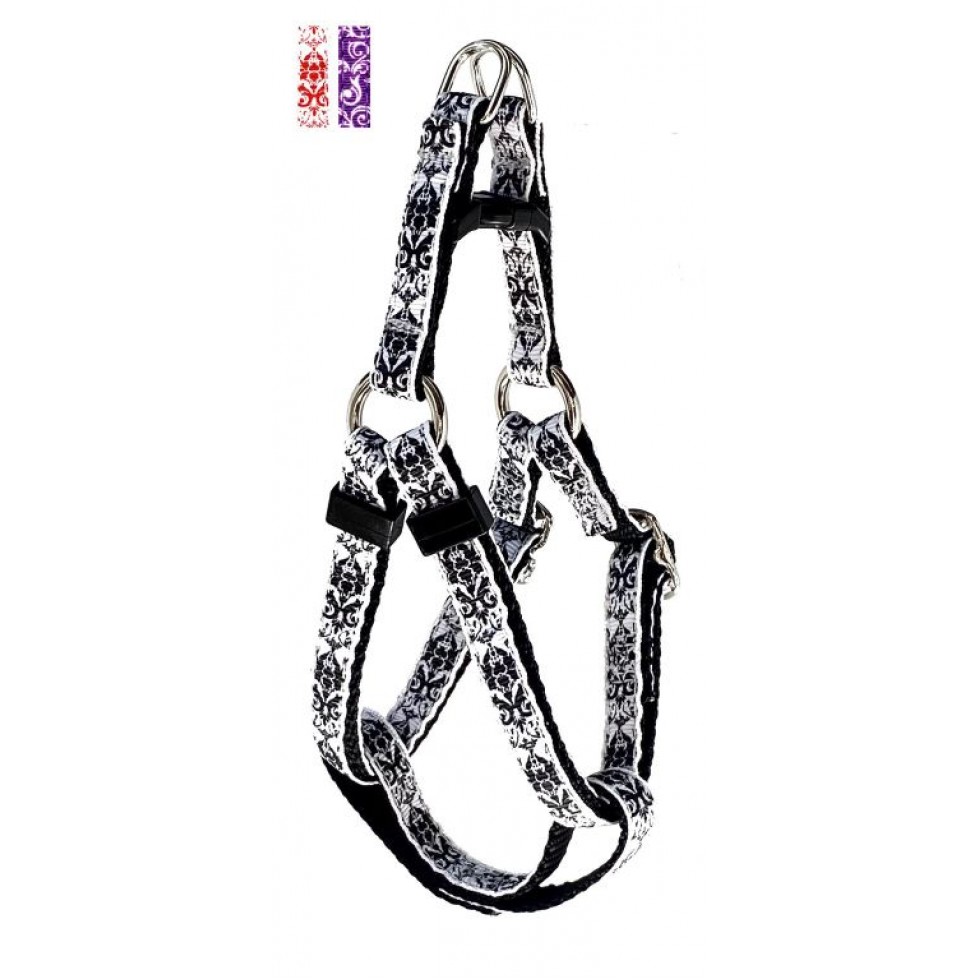 Harnais ''EZ'' 3/8'' à motifs Damask / ''EZ'' 3/8'' harness with Damask pattern