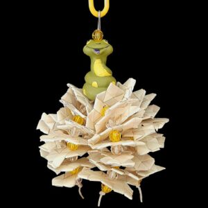 Déchiqueteuse de feuilles de palmier, petit oiseau | Perruche ondulée, inséparable, perroquet, calopsitte, petite conure en peluche