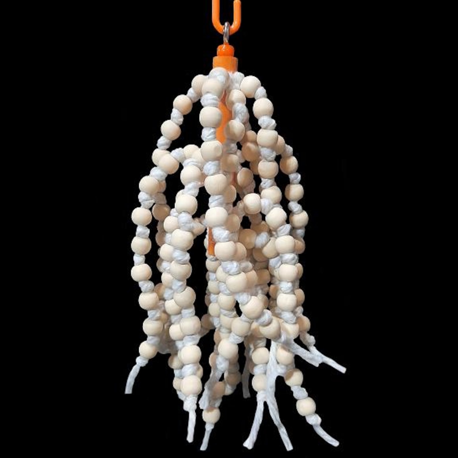 Jouet oiseau chaîne de perles | et en perles de bois
