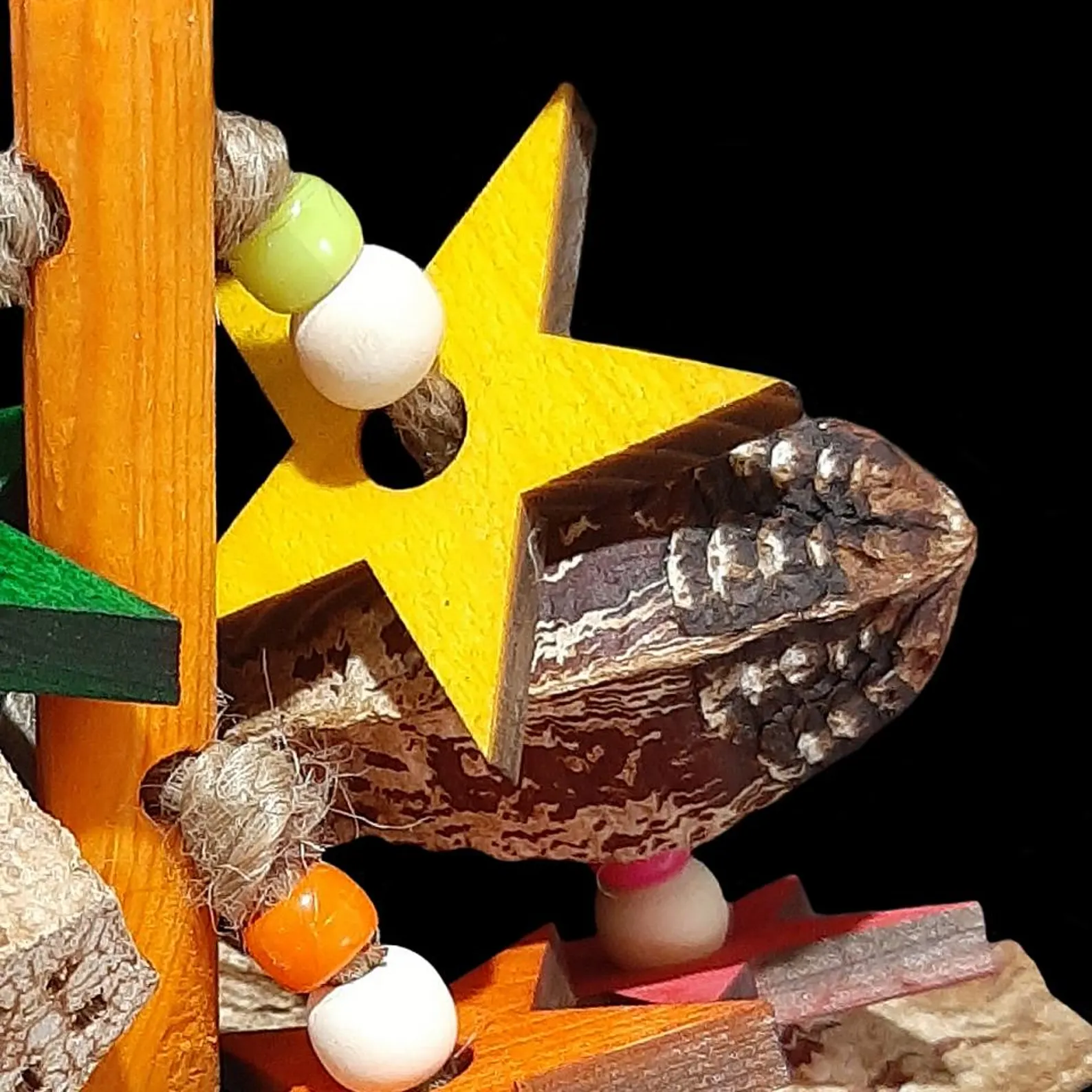 Oiseau en acajou pour petits perroquets – Image 3