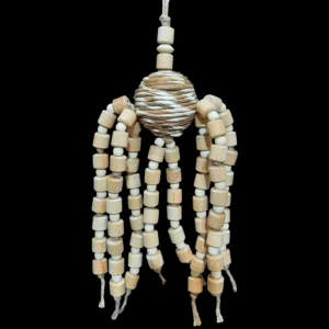 Jouet oiseau en perles de bois | Jouet à mâcher pour perroquet