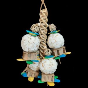Petit oiseau déchiquetable pour perruches ondulées, calopsittes et inséparables