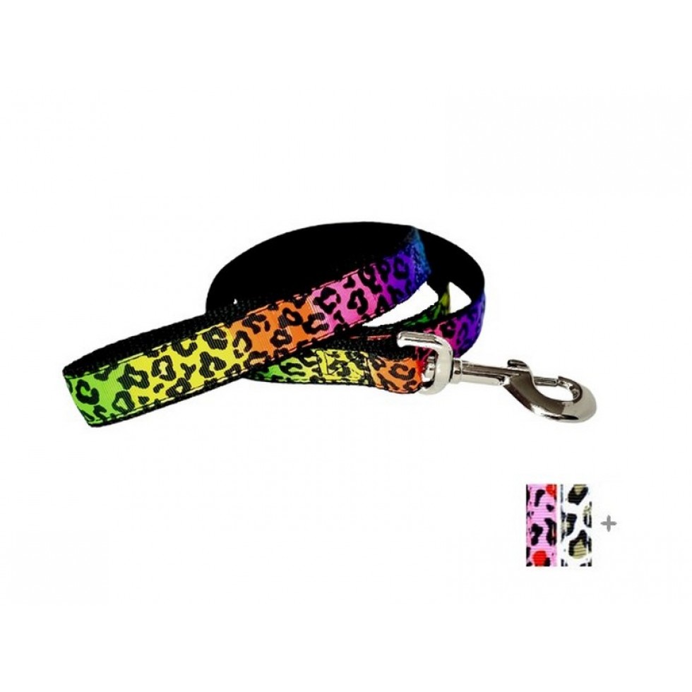Laisse 3/4'' à motifs Léopard / 3/4'' Leopard Pattern Leash