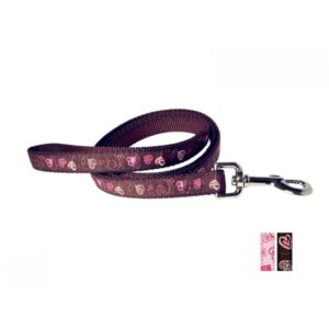 Laisse 3/4'' à motifs Coeurs  /  3/4'' Leash with Heart Pattern