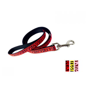 Laisse 3/4'' à motifs Tigré  / 3/4'' leash with tiger pattern